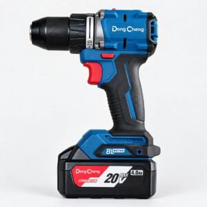 Dong Cheng DCJZ2060i 20V brushless cordless hammer drill with 4.0Ah battery