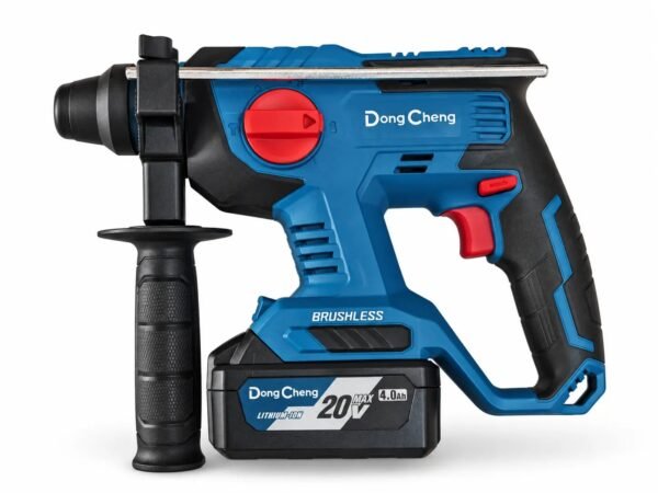 Dong Cheng DCZC22 20V brushless cordless rotary hammer with 4.0Ah battery