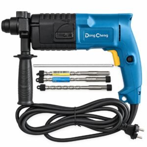 Dong Cheng DZC02-20 500W hammer drill with side handle depth rod and drill bits